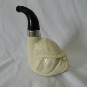 Avon Bulldog Oland 6 Fl Oz After Shave Vintage 6.1" Smoking Pipe Bottle 3/4 Full